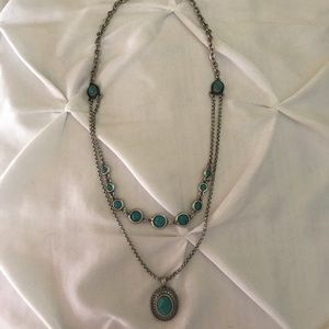 Turquoise double layered necklace
